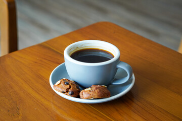 Hot Americano from Indonesia, captured on May 23, 2025. A rich espresso blend brewed with hot water, delivering bold flavor and a smooth finish with local coffee character