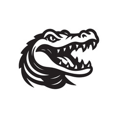 alligator head vector