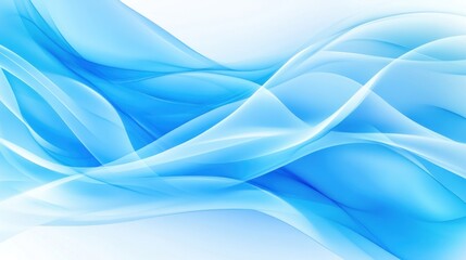 Obraz premium Abstract design featuring flowing, translucent blue shapes.