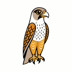 vector illustration of a falcon