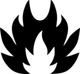 Abstract Fire Symbol Vector Graphic