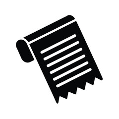 receipt barcode icon vector illustration