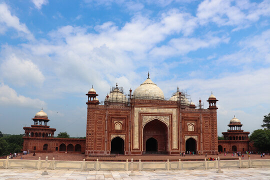 Taj Mahal is beautiful creation made to honour love and is one of the seven wonders on the earth. It is made of white marble and is an architectural wonder. It is beautiful and serene indeed.