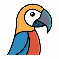 funny parrot cartoon