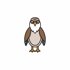 owl on a white background