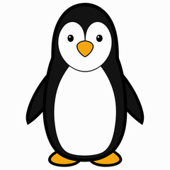 penguin on the snow