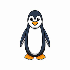 penguin, bird, cartoon, animal, vector, winter, illustration, cold, funny, cute, fun, ice, black, character, happy, art, snow, white, antarctica, wildlife, 3d, isolated, penguins, arctic, baby