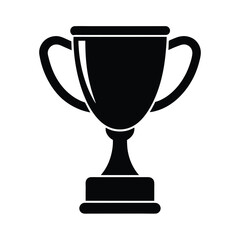 trophy cup winner award icon vector illustration