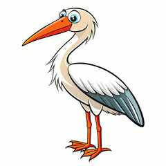 stork with baby