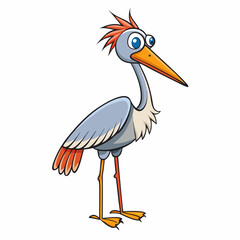 illustration of a stork