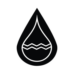 Fototapeta premium water droplet clean energy icon vector illustration