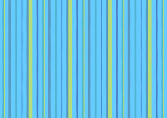 少し揺らぎのあるカラフルなストライプの背景_ブルー