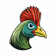 rooster isolated on white