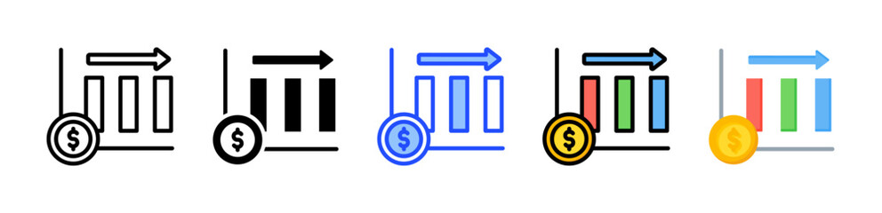 Stagnation Icon Collection With Multiple Styles