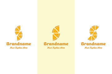Letter S Orange Logo, symbolizing freshness, fun, and creativity