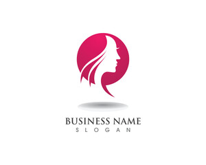 hair woman and face logo and symbols