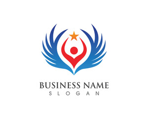 Falcon Eagle Bird Logo Template vector icons wing