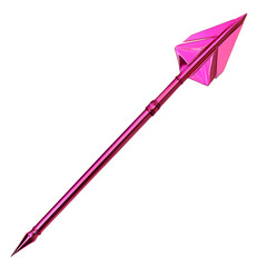 Contemporary Arrow with an Innovative Design in Daz Isolated on Transparent Background