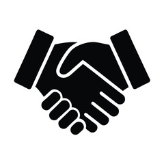 handshake agreement business icon vector illustration