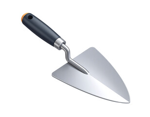 3D Vector Illustration of a Modern Trowel Tool Isolated on White Background