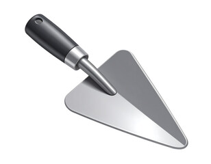 3D Vector Illustration of a Modern Trowel, Isolated on White Background