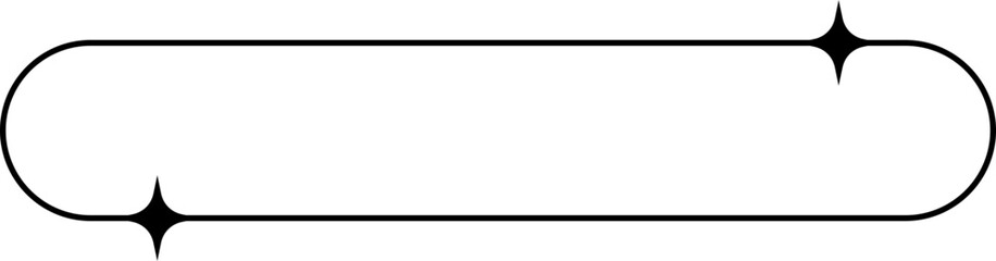 Obraz premium Minimalist Sparkle Monoline Shape