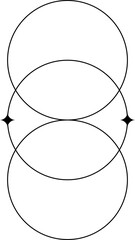 Minimalist Sparkle Monoline Shape