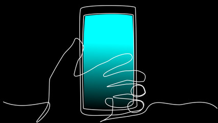 Connected Lines: Smartphone Drawn with a Single Stroke