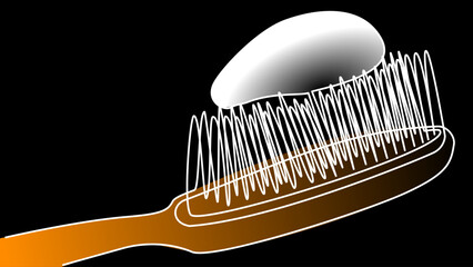 Brushed in Line: Toothbrush Drawn with a Single Stroke