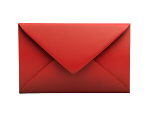 Red envelope isolated for business correspondence use