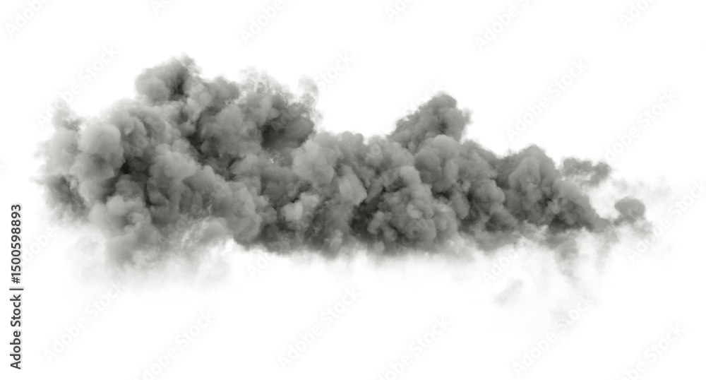 Poster gray cloudy rainstorm forecast isolate on transparent backgrounds 3d illustrations png