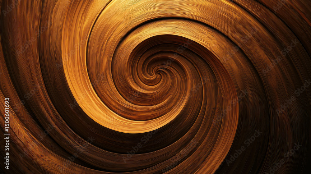 Poster abstract swirling wood texture in warm tones evoking a sense of movement and depth suitable for back