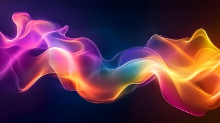 Obraz premium Abstract design with vibrant, flowing shapes.