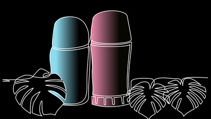 Swipe in Line: Deodorant Drawn with a Single Stroke