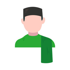 man's headscarf vector illustration