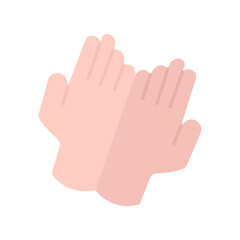 praying hands vector illustration