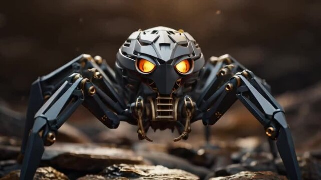 Spider robor scream, ai generative