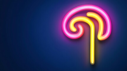 Neon lollipop graphic