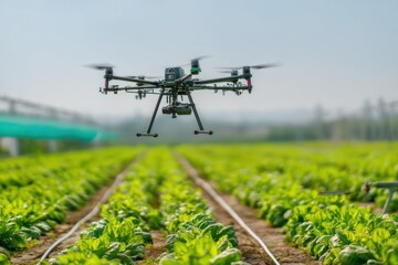 Smart farming systems utilizing drones and AI for precision agriculture and crop monitoring.