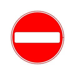 no smoking sign on white