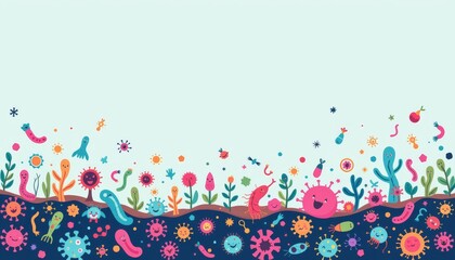 an animated illustration with a lively marine theme