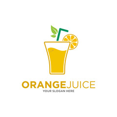 orange juice logo modern style, perfect for food and beverage logo design