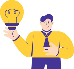 Serangkaian desain karakter Pengusaha.
