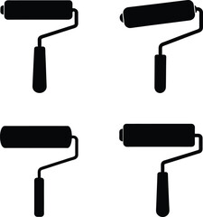 roller brush vector illustration