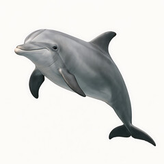 Obraz premium dolphin isolated on white background