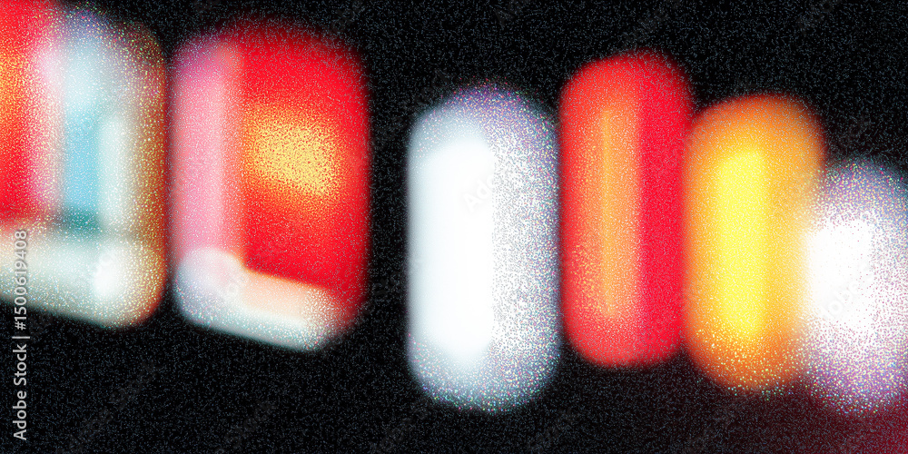 Poster blurred colorful lights creating an abstract festive background