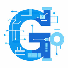 vector illustration of an industrial background