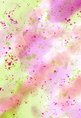 Springtime Watercolor Hues A Gentle Smattering. Abstract background for header poster banner backdrop design