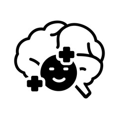 Vector solid black icon for Optimism