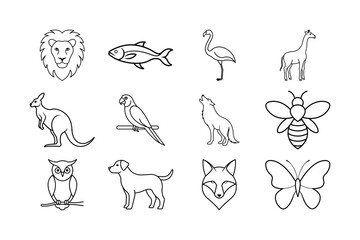 Doodle-style vector fast food collection in linear design